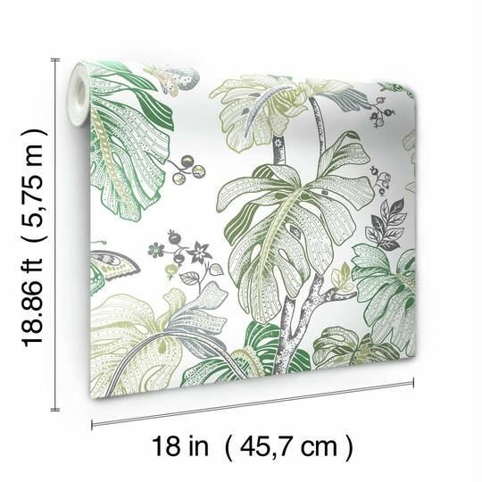 RoomMates Boho Palm Peel & Stick Wallpaper